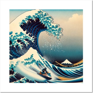 Kanagawa wave - Funny Jetski Meme Posters and Art